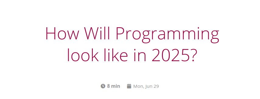 How Will Programming look like in 2025? | Tomas Votruba